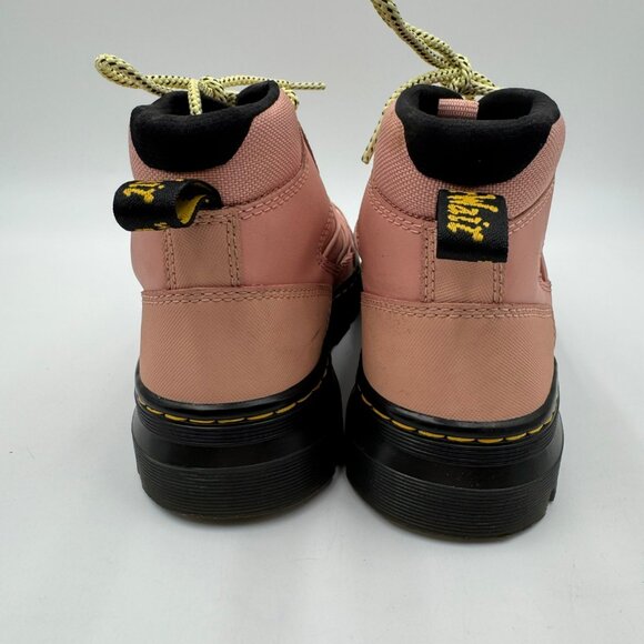 Dr Martens Buwick Boots Womens Size 9 Pink Combat Extra Tough Airwair Lace Up - Picture 4 of 16